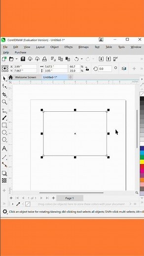 Quick and Easy Tutorial on how to draw a rectangle shape.