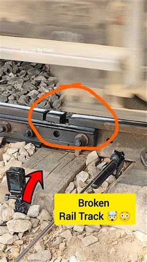 Which Technology it is? 🤯🥱🤣.Broken Rail Track #bdrailway #railfanning #railroad #broken #technology