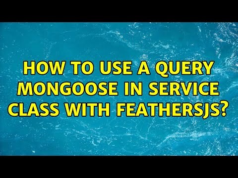How to use a query mongoose in Service class with feathersjs?