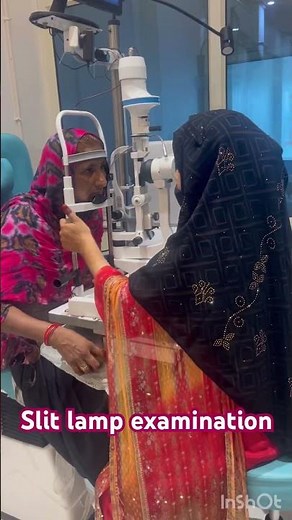 Slit lamp examination