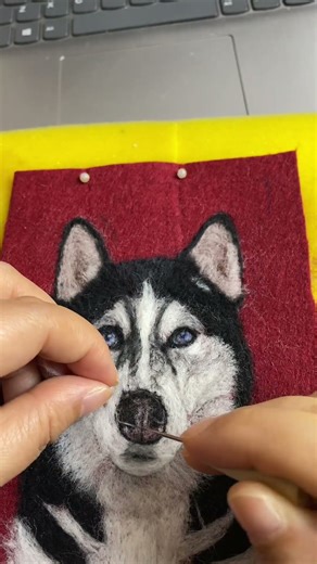 Puppy #needlefelting #cuteanimal #puppy #dog