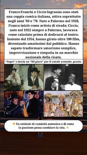 🎭 Franco Franchi e Ciccio Ingrassia: l’irresistibile duo siciliano