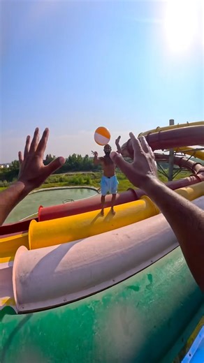 Bella ciao parkour football challenge waterslide pov 💥😱