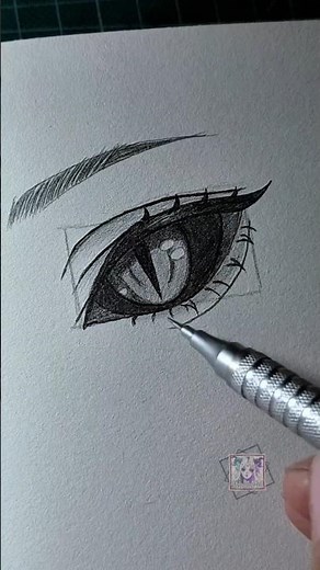 How to draw demon eyes #drawing #drawingtutorial #howtodraw #manga #anime #manga