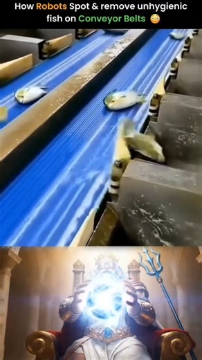 Smart Hive World on Instagram: "🤖🐟 Robots are transforming how food factories stay clean, safe, and ultra-efficient. As fish glide down the conveyor belt ➡️, high-speed cameras 📸 and infrared sensors 🔍 scan every single detail — color 🎨, texture 🧬, shape, and even microscopic defects invisible to the human eye 👁️. The instant something looks off ⚠️, a robotic arm reacts with surgical precision 🦾✨, removing the unsafe item in milliseconds. No hesitation. No mistakes. This isn’t guesswork