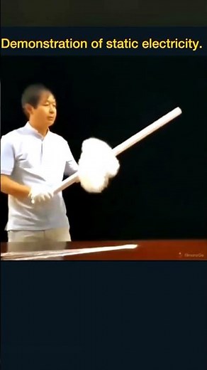 Demonstration of static electricity. Coulomb's law, mathematical description of the electri #science