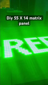 DIY matrix panel made with led strips