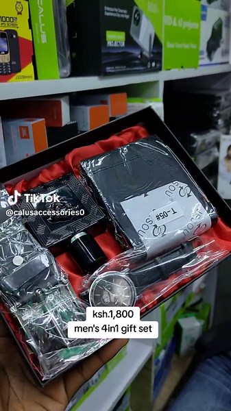 Men's 4in1 Gift Set - Kenya Belt, Wallet, Watch, Perfume