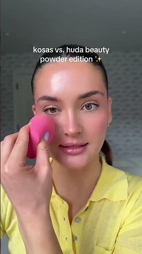 Kosas cloud set powder in translucent buttery vs.