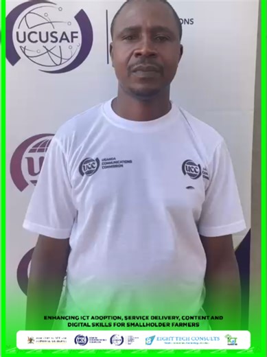 Mr tulyabwe Julius kakumiro district expressed his gratitude to Eight Tech and UCC for their support and commitment to empowering farmers through ICT. #foryou #foryoupage #fyp #farmer #agriculture