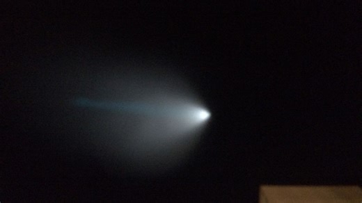Naval missile test off California creates streaking light