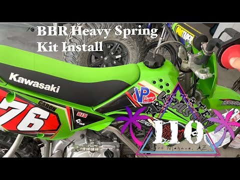 KLX 110L BBR Spring Kit Install & Fork Rebuild