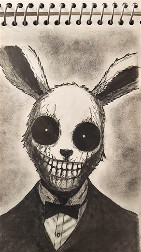 This Cute Bunny Is Actually TERRIFYING… 😳🐰#creepydrawing #pencildrawing #drawing #shorts #bunny