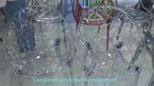 New Design Stackable Event Acrylic clear Chair Knock Down Transparent Leisure Banquet Chair Modern Plastic Wedding Chair