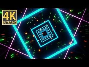 VJ Loop Neon Bright Lights abstract Background Video | VJ and DJ Loop Animation in 4K