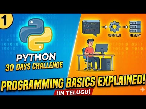 Why 0s and 1s? How Computers Understand Code | Python Day 1 Telugu