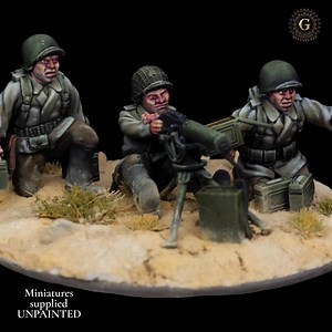 US M1917 Machinegun Team: UNPAINTED 28mm WW2 Wargame & Diorama Miniatures - Etsy