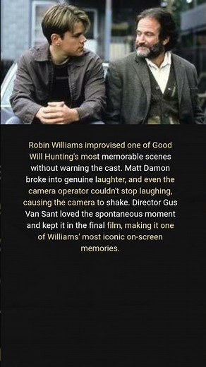 Robin Williams' Improvised Good Will Hunting Scene Was So Funny the Camera Shook