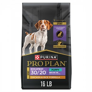 Purina Pro Plan Sport Development 30/20 Chicken and Rice Formula Puppy Food, 16 lb Bag