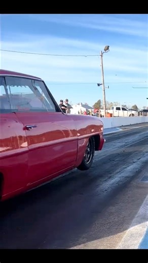How much Nitrous? 67 Chevy Nova Sends it #racing #musclecars #chevy #Nova #dragracing | Red Hulk Racing