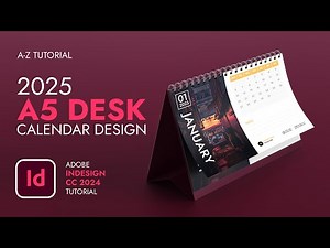 Create a STUNNING Desk Calendar with Adobe InDesign for 2025!