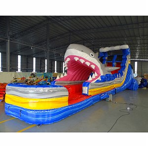 [Hot Item] Reasonable Price Inflatable Waterslide Kids Tropical Giant Inflatable Water Slide