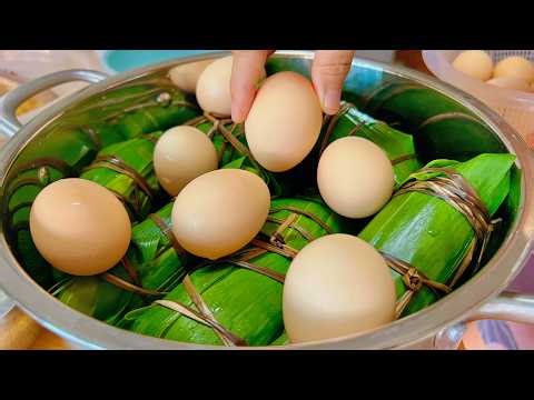 包粽子別急著煮！老廚教私藏19年的非遺秘技8分滿9分緊，不裂不漏米不夾生香味足#粽子怎麼包 #非遺粽 #端午節 #𦘦慶粽 chinese village style cooking Zongzi