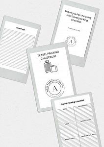 Printable Travel Packing Checklist: Minimalist Vacation Planner (PDF Download A4) - Etsy UK