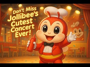 Chibi Jollibee Sings & Dances 🎉🎶 | Adorable Mini Concert Cartoon #jollibee