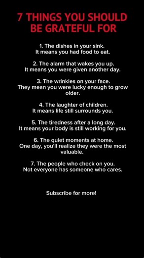 7 Things You Should Be Grateful For | Powerful Gratitude Life Lessons