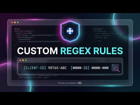 Mask Proprietary IDs & Custom Regex Data for ChatGPT | PrivacyScrubber PRO
