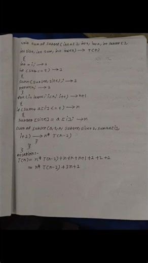 frequency count method to convert recurrence relation #shortvideo #kaosar&yeasin 7 minuteschool