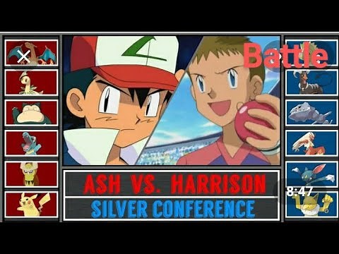 Ash vs Harrison the jhoto final match Charizard vs Blaziken Pokemon battle 🔥🔥🔥
