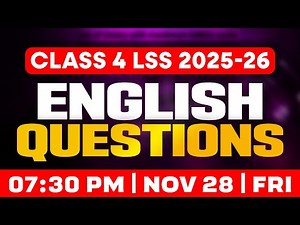 CLASS 4 LSS 2025 -26 | ENGLISH | IMPORTANT QUESTIONS | EXAM WINNER