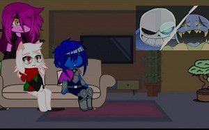 Deltarune react to Sans vs Jevil [Animation]