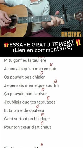 Play and sing MANU by Renaud on guitar #renaud #music #cover #guitar