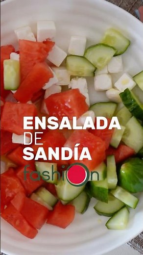 Ensalada de sandía 🥗🍉 Una receta refrescante, fácil y DELICIOSA