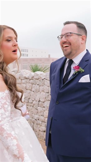 “I thought we were taking turns” 😂 | Wedding Vow Blooper #weddingvideo #weddingvows #dallaswedding