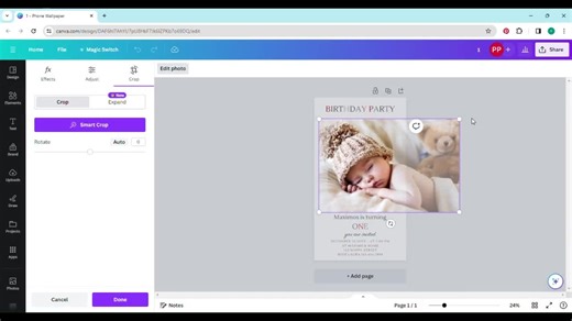Editable Photo Birthday Evite: Digital Phone Invitation (0322) - Etsy UK