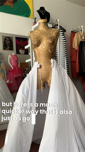 How to make a dress overskirt quick and easy! Well, easier 😉