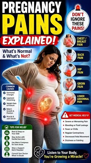 DON'T IGNORE THESE PREGNANCY PAINS! Lower Belly, Back, Hip, Groin & Breast Pain Explained 🚨🤰👶#shorts