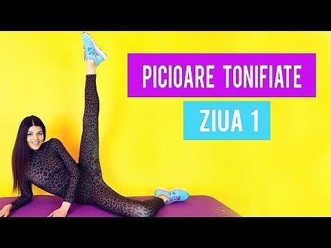EXERCITII PENTRU PICIOARE / ZIUA 1 / PICIOARE SUBTIRI & TONIFIATE[HD]