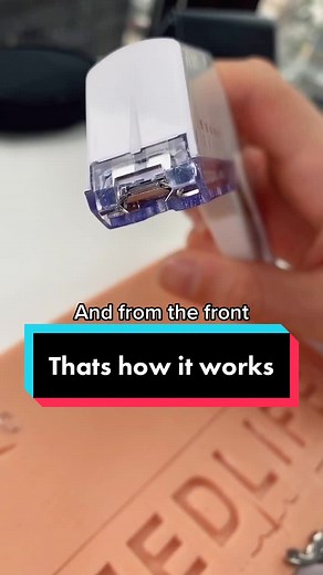 How the stapler works, up close and personal.