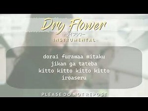 Dry Flower (Yuuri) Instrumental / Karaoke with Lyrics [ドライフラワー / 優里 / Off-Vocal]