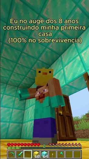 Quando eu tinha 8 anos e jogava minecraft... #minecraft #shorts #engraçado