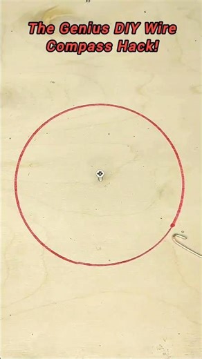 DIY compass for drawing perfect circles #diyprojects#lifehacks #toolhacks #shorts #craftingideas#diy