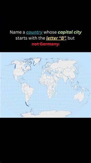 Country with a B-Capital (Not Germany) 🇩🇪 #shorts