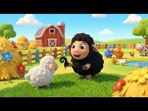Little Black Sheep Shares Her Wool 🐑✨ | Pixar-Style 3D Animation