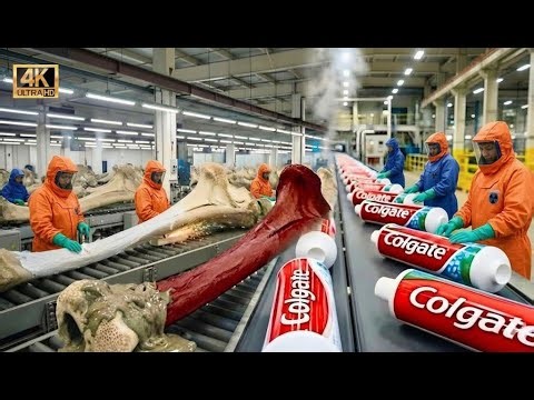 Inside the Toothpaste Factory 🦷 From Animal Bones to Toothpaste | Full Manufacturing Process
