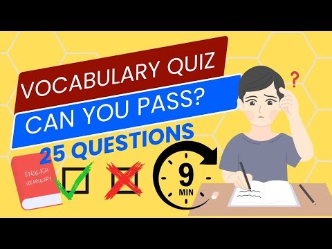 9-Minute English Vocabulary Quiz | Test Your Intermediate Vocabulary Skills!